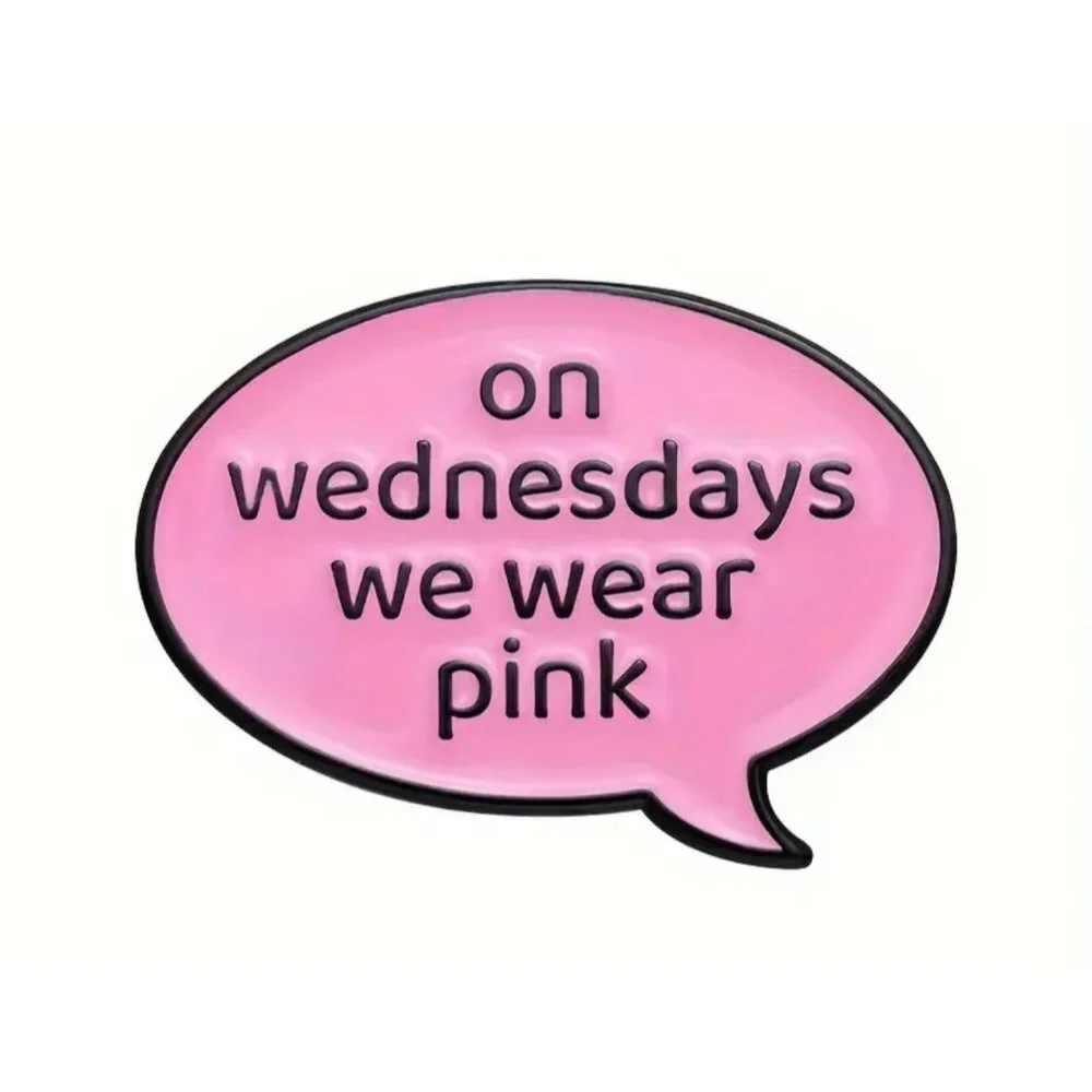 Mean‎ Girls Enamel Pin Brooch Cartoon Pink 